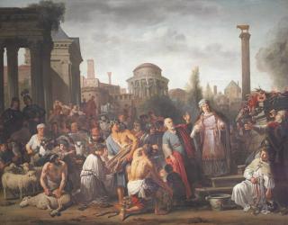 Claes Cornelisz. Moeyaert - The worship of the Golden Calf