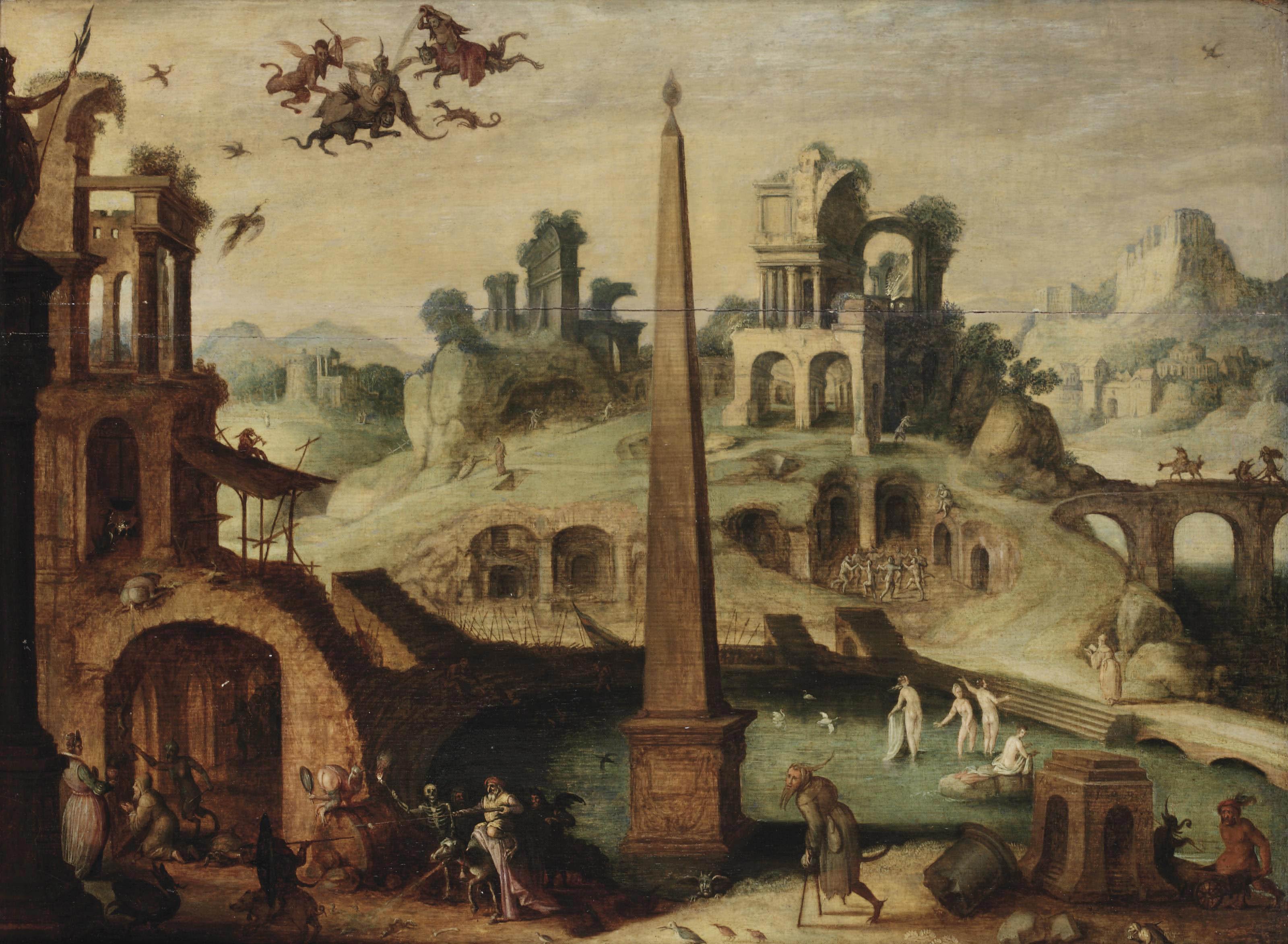 Claes Dircksz. van der Heck - The Temptation of Saint Anthony