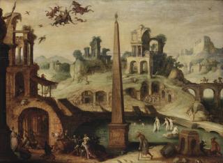 Claes Dircksz. van der Heck - The Temptation of Saint Anthony