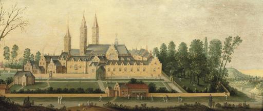 Claes Jacobsz. Van Der Heck - A view of Egmond Abbey