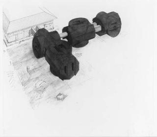 Claes Oldenburg - Alternative Proposal for the Allen Memorial Art Museum, Oberlin, Ohio (A. and P. 169)