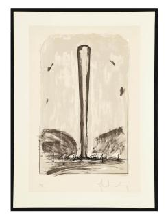 Claes Oldenburg - Bat Spinning at the Speed of Light (A. & P. 131)