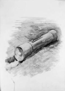 Claes Oldenburg - Colossal Flashlight in Place of the Hoover Dam (A. & P. 177)