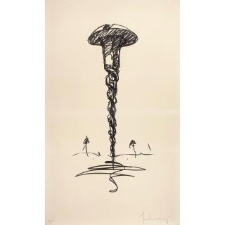 Claes Oldenburg - Colossal Screw in Landscape - Type I, from The Soft Screw