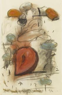 Claes Oldenburg - Fag Ends And Colossal Sliced Strawberry In Park Setting 