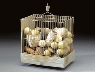 Claes Oldenburg - Golf Balls, Saddle Shoes, Soap, Capitol, Etc..In Cage Souvenirs of \