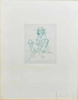 Claes Oldenburg - Medusa, From Erotic Fantasy Etchings, London 1974-75