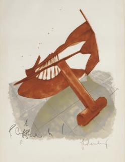 Claes Oldenburg - Picasso Cufflink (Axsom & Platzker 113)