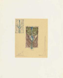 Claes Oldenburg - Postcard of the Spoon on Ile St. Louis, with Needles (A. & P. 168)