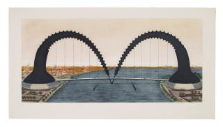 Claes Oldenburg - Screwarch Bridge (State III)