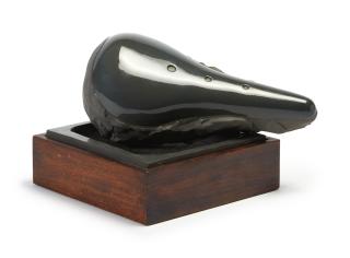 Claes Oldenburg - Sculpture In The Form Of A Bicycle Saddle (Black) (Platzker 17)