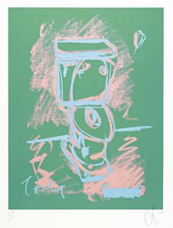 Claes Oldenburg - Soft Toilet #3 - On Chalk Board (Axsom/Platzker 94)