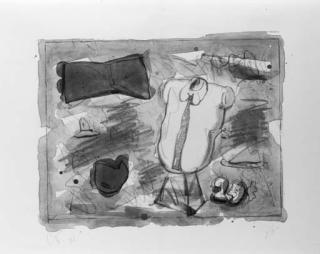 Claes Oldenburg - Store Window: Bow, Hats, Heart, Shirt, 29c (A. & P. 105)