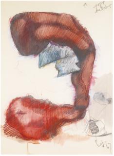 Claes Oldenburg - Study For A Soft Sculpture In The Form Of A Giant Ketchup Bottle