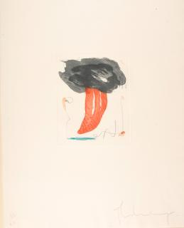 Claes Oldenburg - Study for tongue cloud.