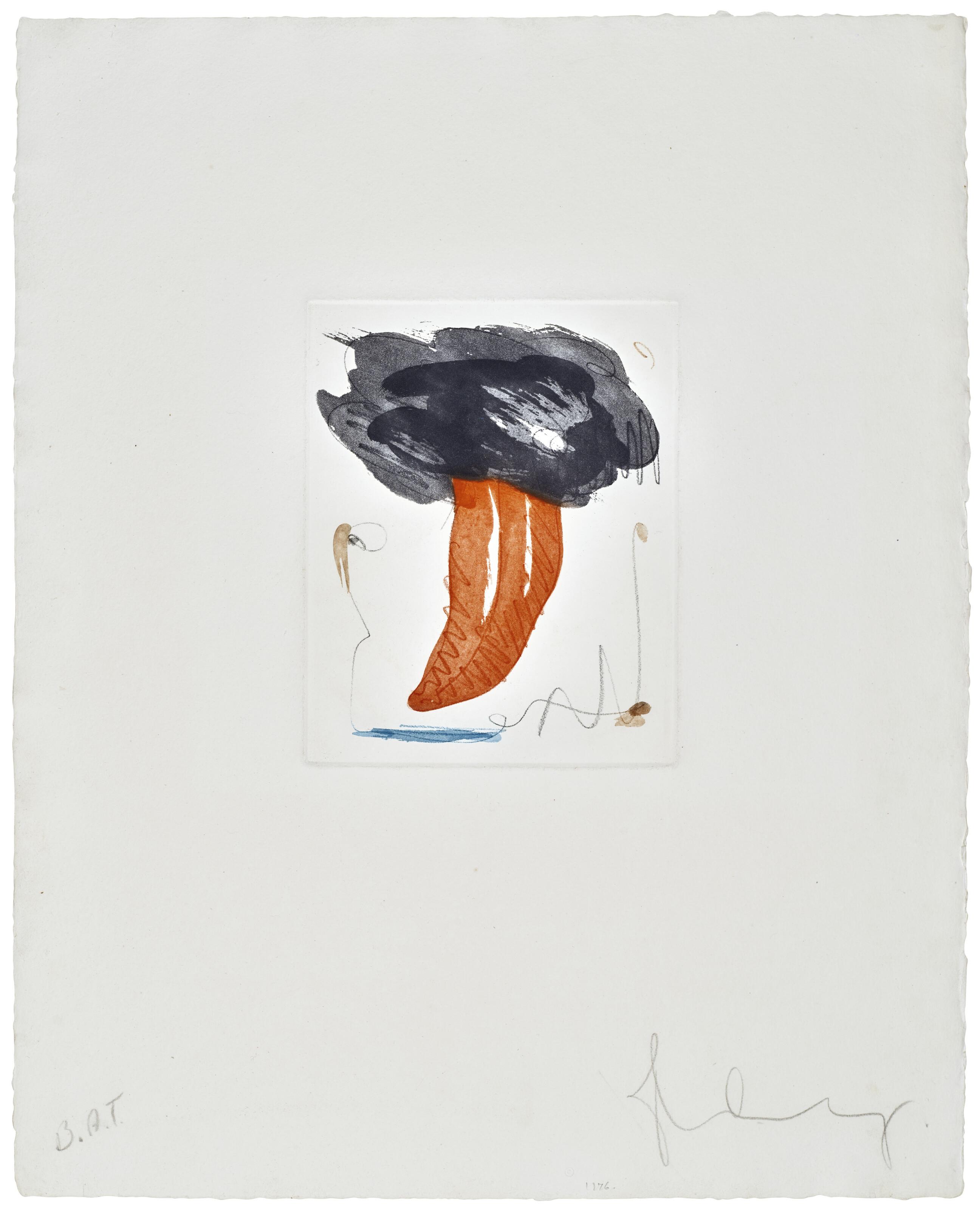 Claes Oldenburg - Study for Tongue Cloud