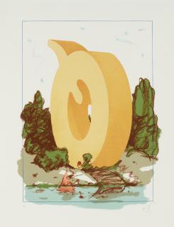 Claes Oldenburg - The Letter Q as a Beach House, with Sailboat