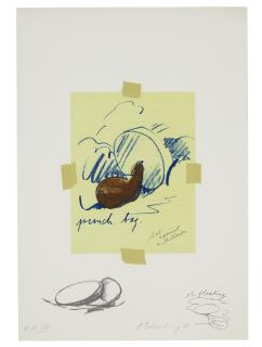 Claes Oldenburg - untitled (Punching Bag), from Notes
