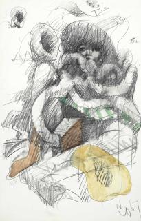 Claes Oldenburg - Woman Entwined in Giant Electric Cord