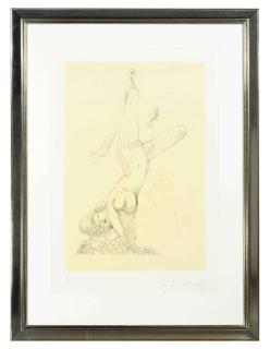 Claes Oldenburg - Woman Hanging in Imitation of the Soft Fan (Edition A) (Axsom & Platzker 159.1)
