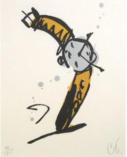 Claes Oldenburg - Wrist Watch Rising, from Art Pro-Choice II Print Portfolio (A. & P. 233.1)