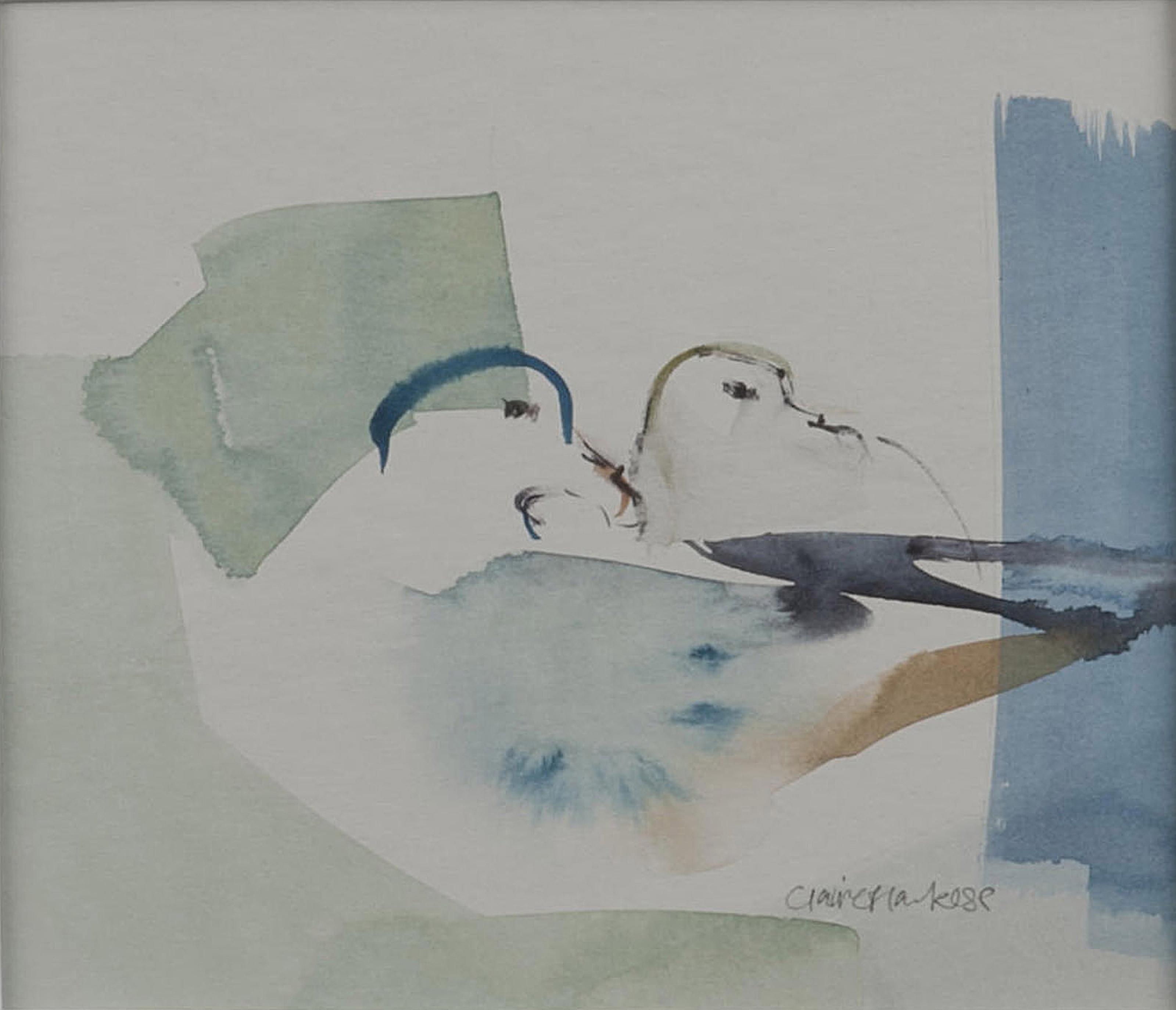 Claire Harkess - Two studies of Fulmar, St. Kilda and one of a shoreline sanderling