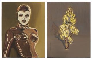 Claire Tabouret - (i) Les Masques (Tess) (ii) Fleur du désert jaune