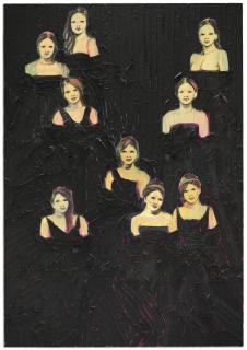 Claire Tabouret - Les Debutantes (Pink and Black)