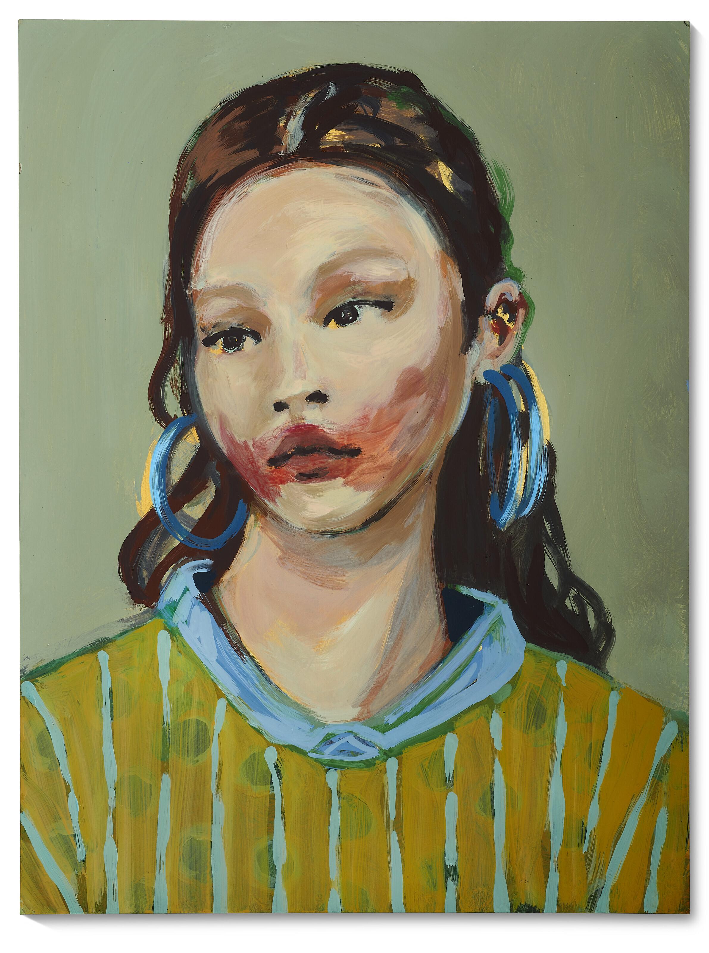 Claire Tabouret - Makeup (Blue Earrings)