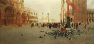 Clara Montalba - St Mark\'s Square, Venice