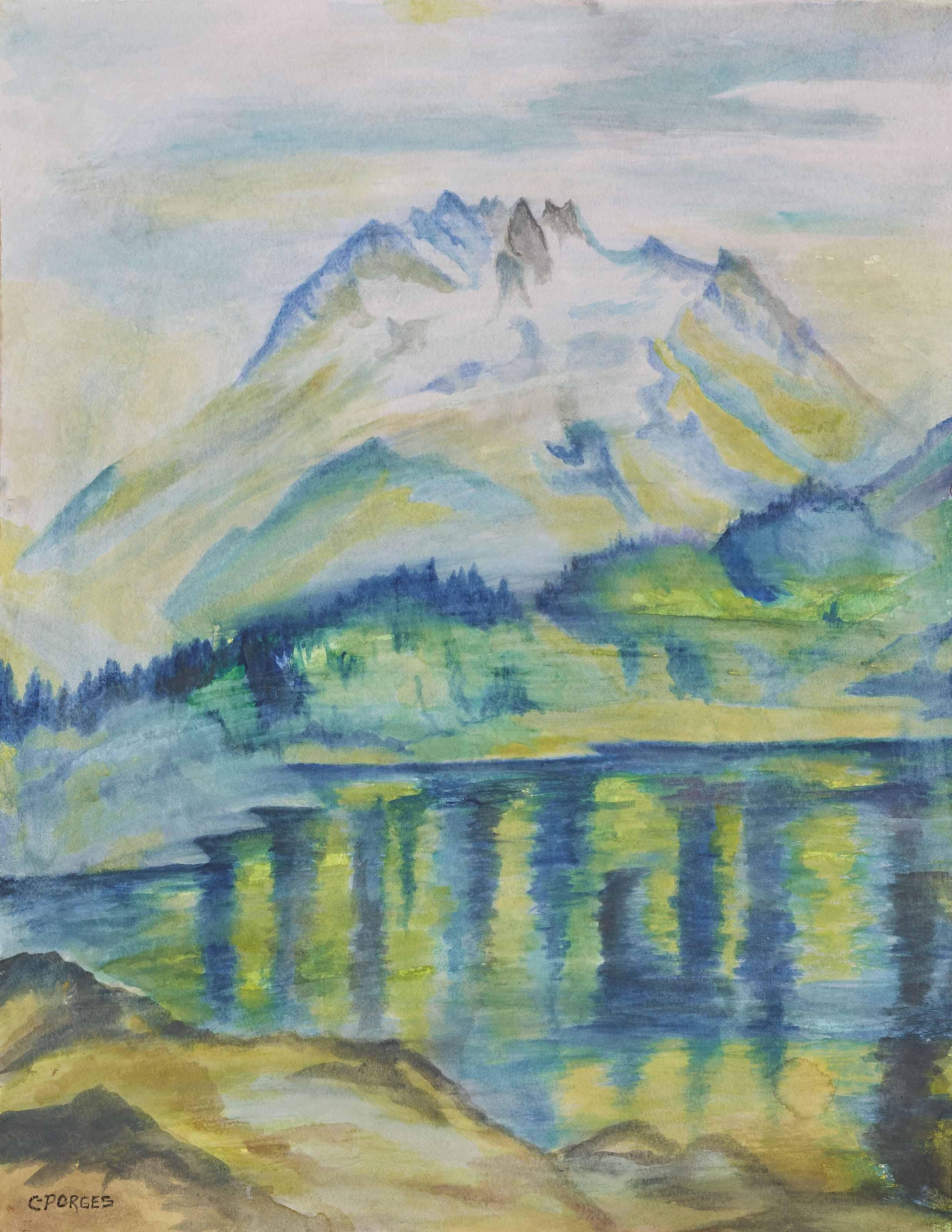 Clara Porges - Cavloccio See mit Pizzi dei Rossi