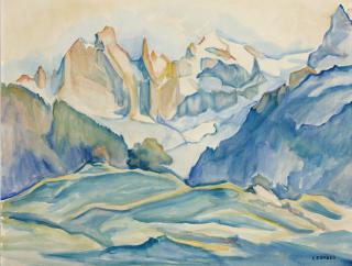 Clara Porges - Sciora-Gruppe (Bergell) Engadiner Berglandschaft