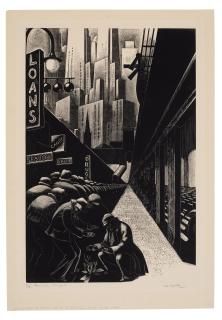 Clare Leighton - Bread Line, New York