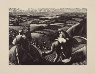 Clare Leighton - Lopping: February; Stooking: August, from the Farmer\'s Year 2