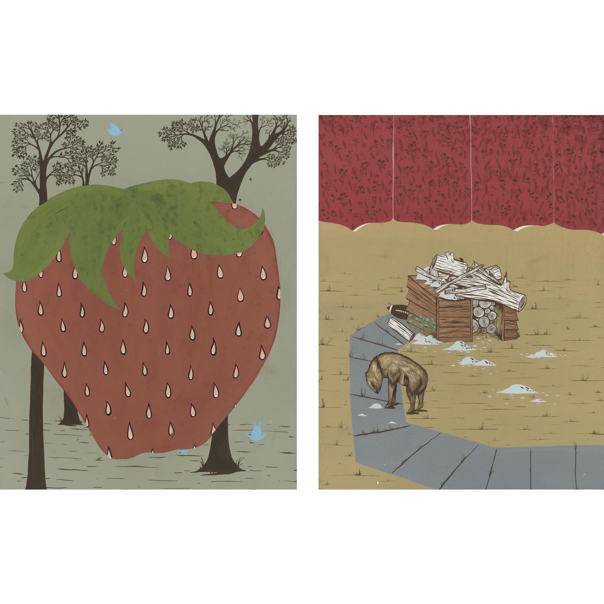 Clare Rojas - Simba And Untitled (Two Works)