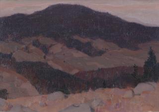 Clarence Alphonse Gagnon - Autumn In The Laurentians (Baie St. Paul)