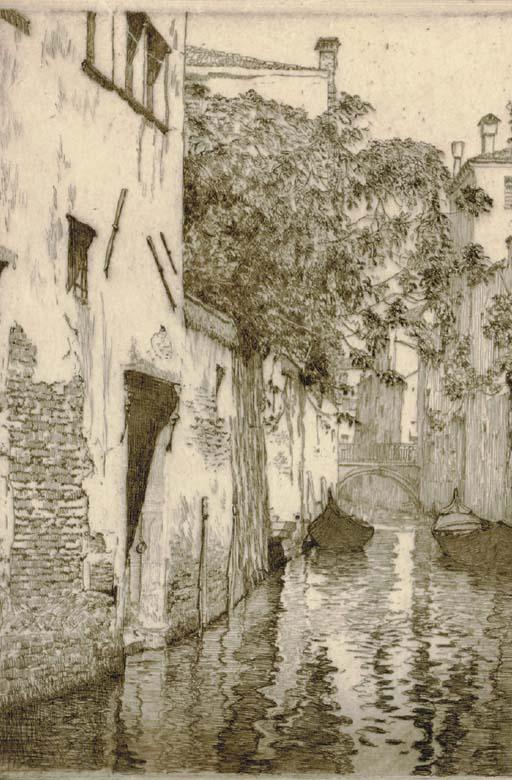 Clarence Alphonse Gagnon - Canal San Agostino, Venice