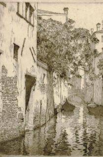Clarence Alphonse Gagnon - Canal San Agostino, Venice