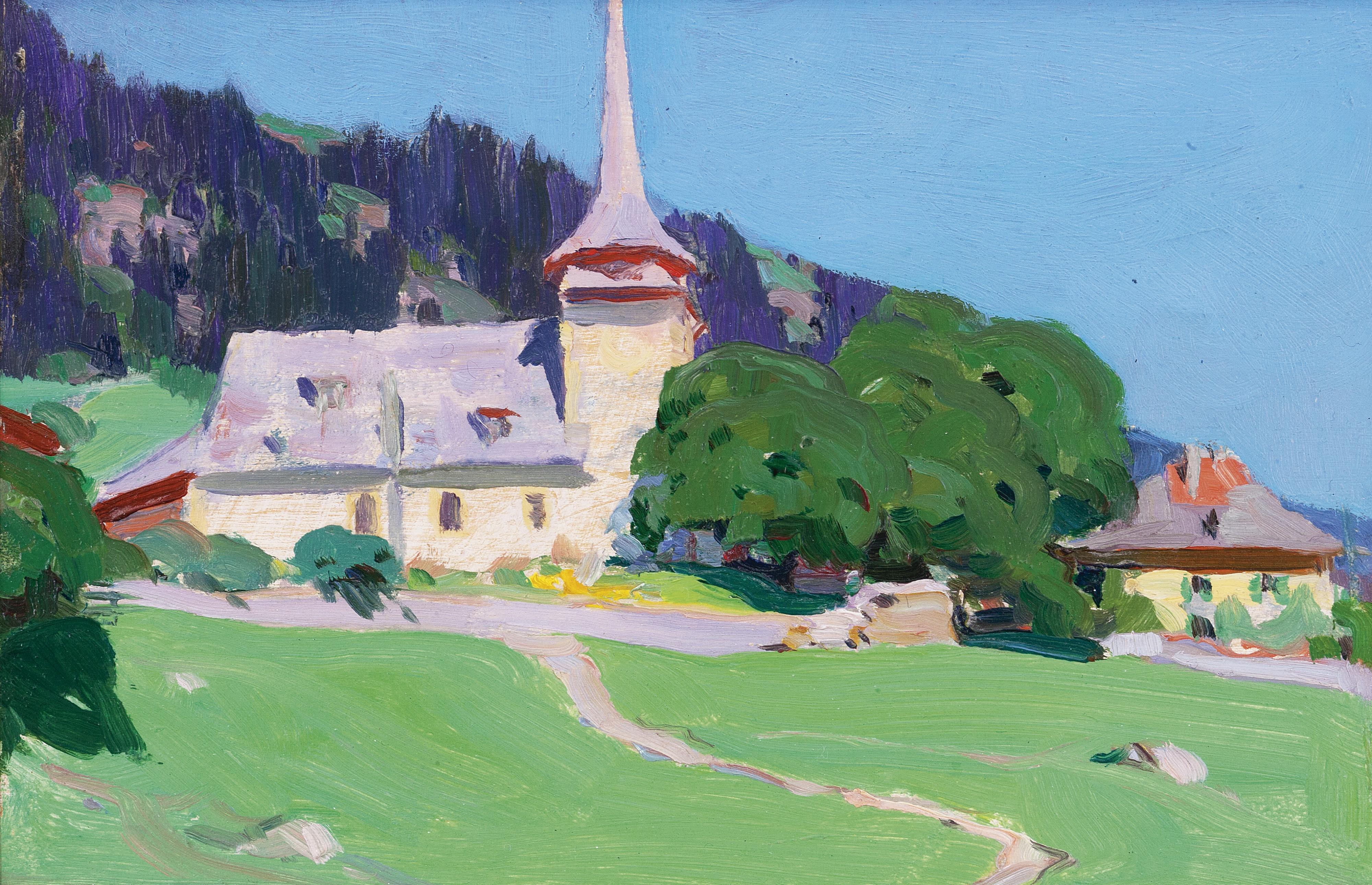 Clarence Alphonse Gagnon - L\'Été Dans Les Alpes, Vers 1927