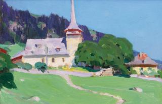 Clarence Alphonse Gagnon - L\'Été Dans Les Alpes, Vers 1927