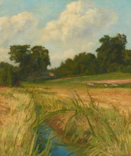 Clarence Hinkle - Meadow Brook 26 x 22 in. framed 32 1/2 x 28 1/2 in.