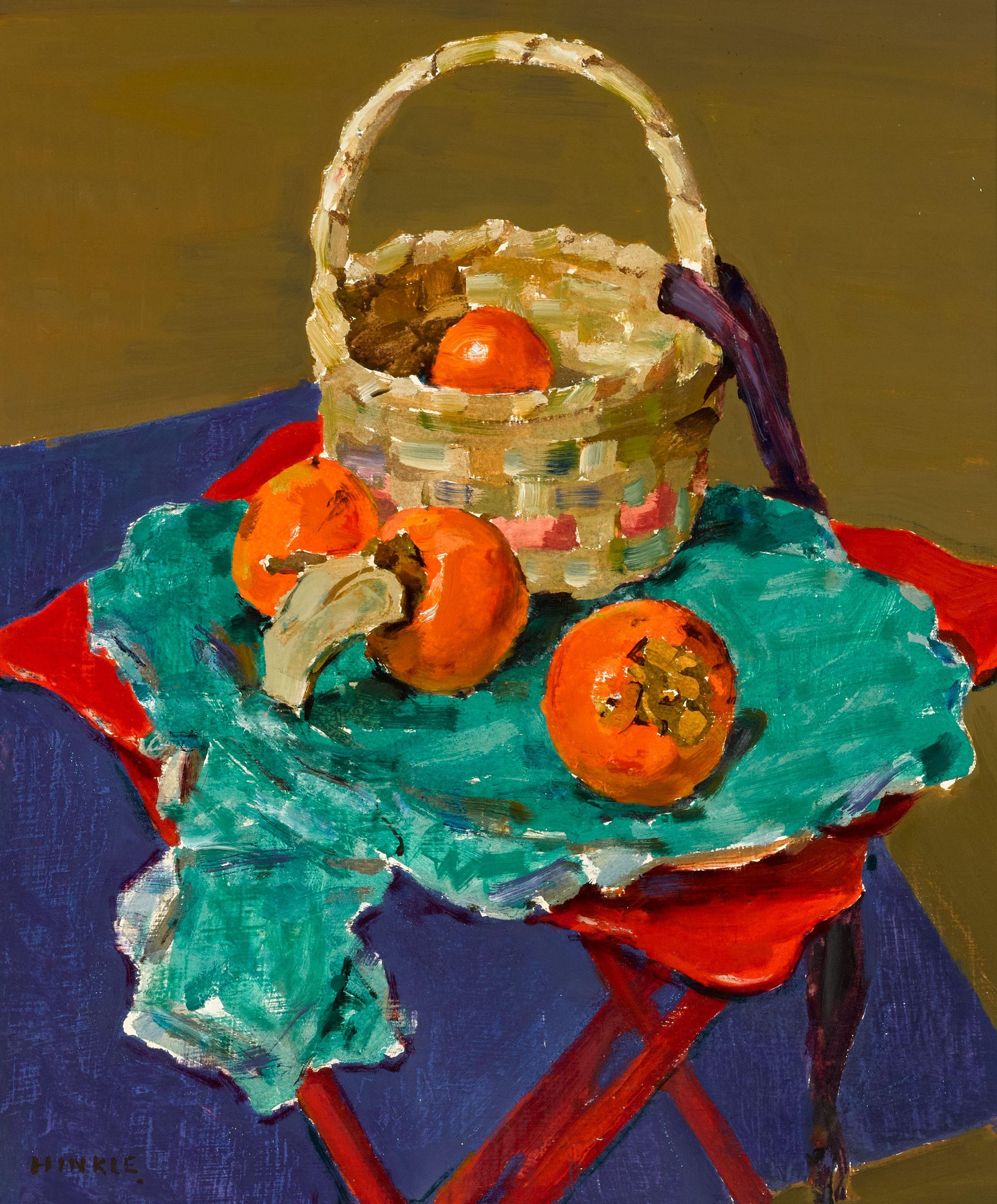 Clarence Hinkle - Persimmons and Basket