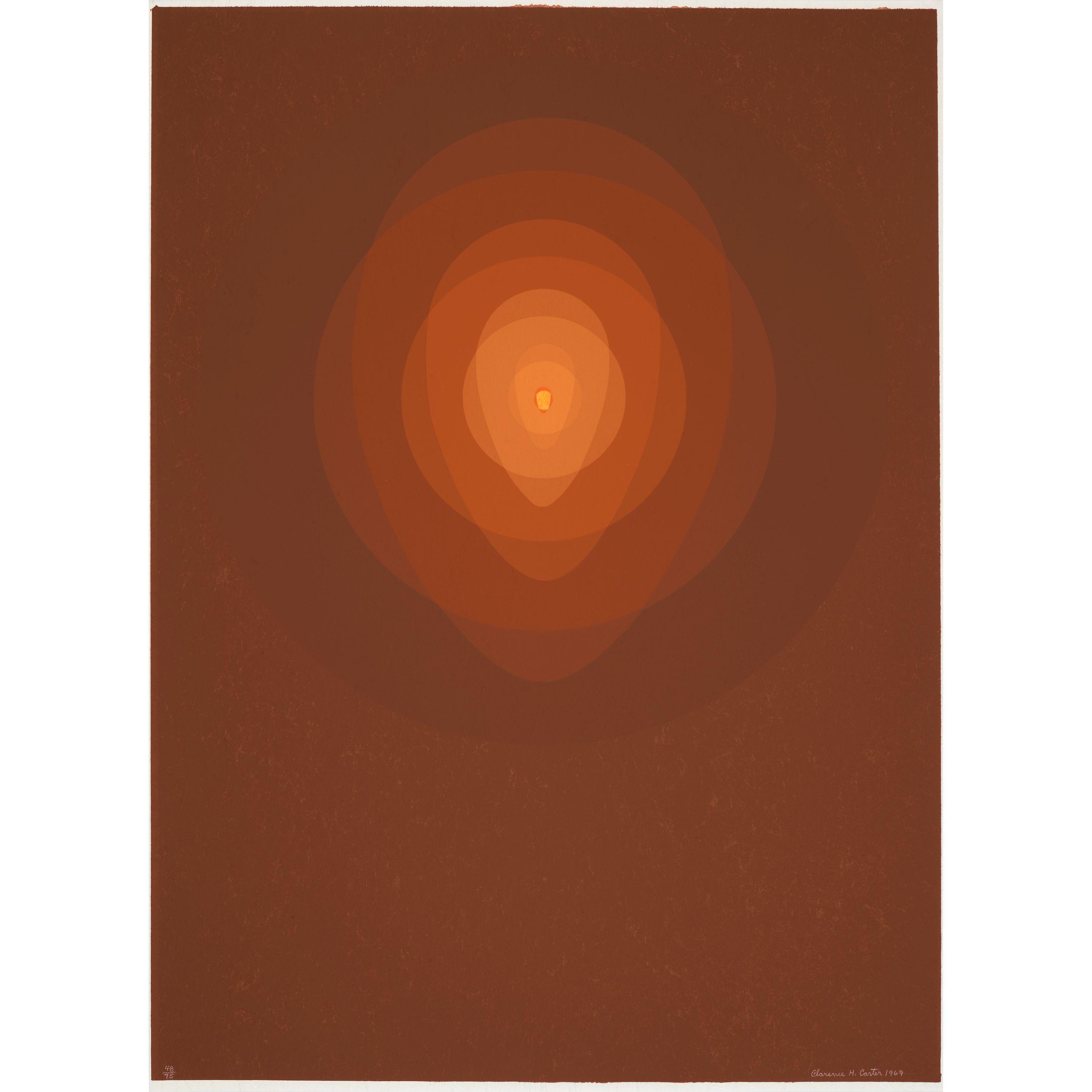 Clarence Holbrook Carter - Brown Mandala