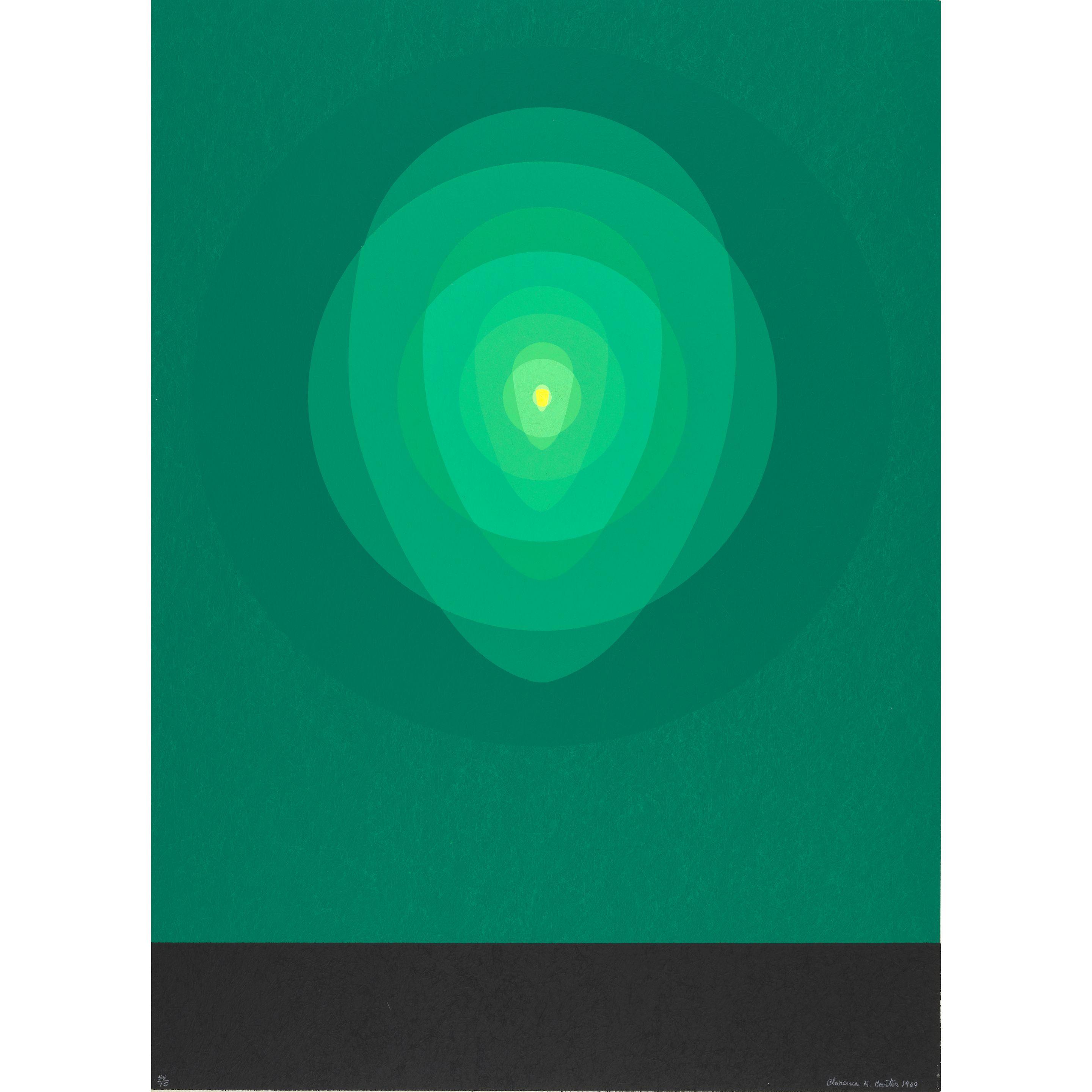 Clarence Holbrook Carter - Green Mandala