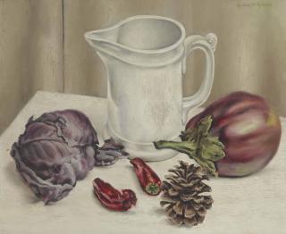 Clarence Holbrook Carter - Still Life with Jug and Eggplant