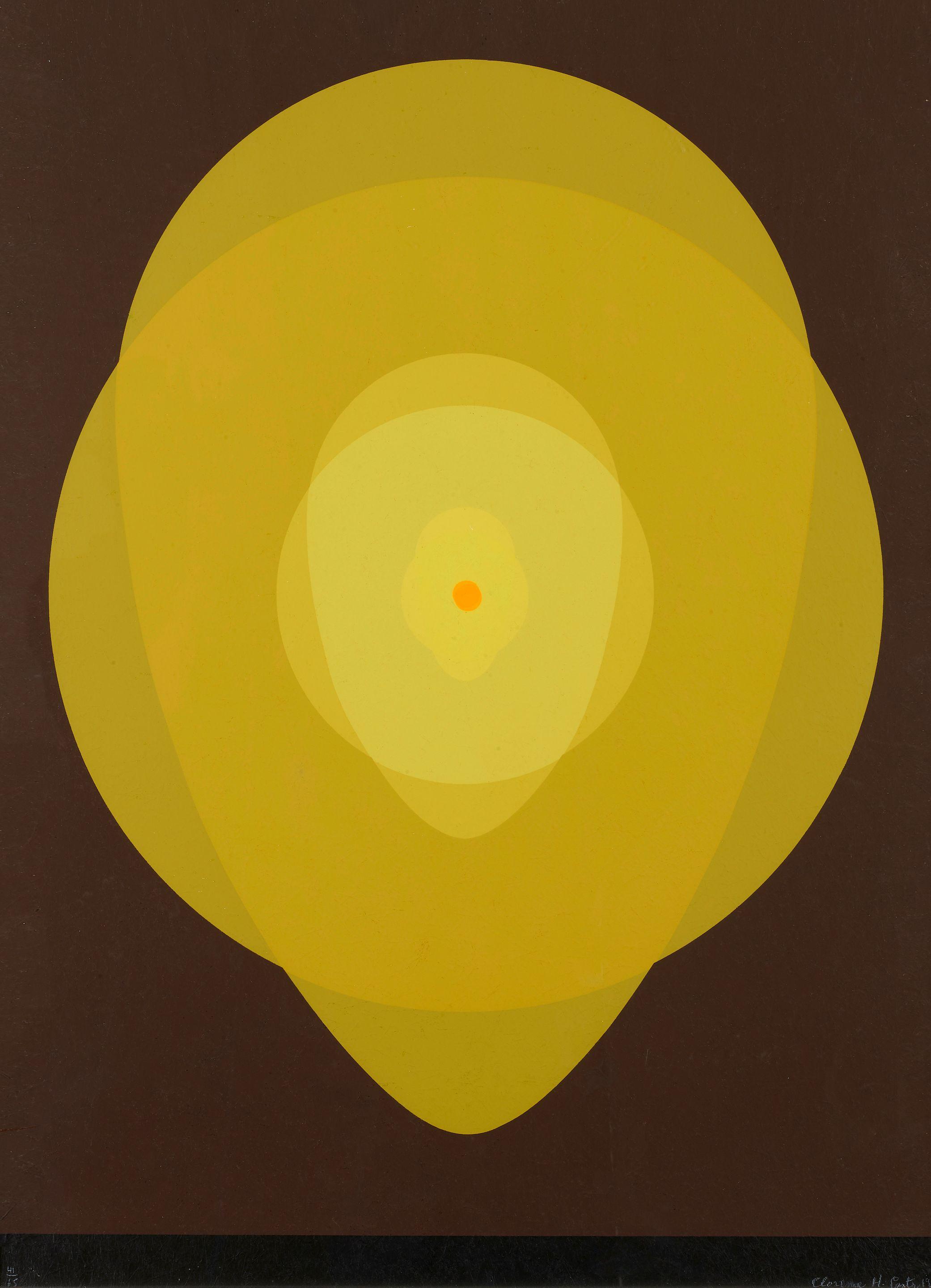 Clarence Holbrook Carter - Untitled - Yellow Mandala