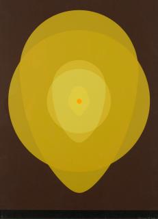 Clarence Holbrook Carter - Untitled - Yellow Mandala