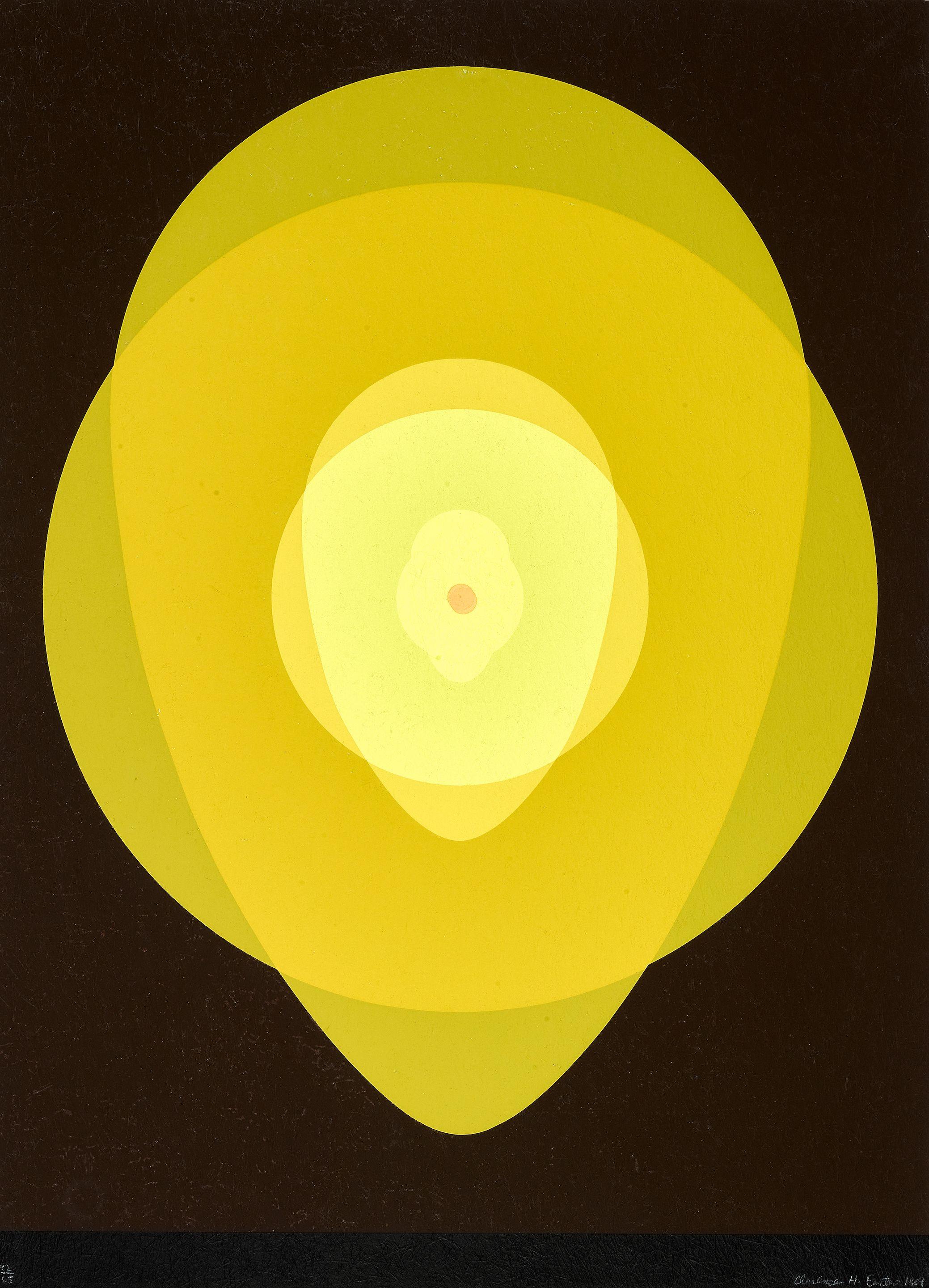 Clarence Holbrook Carter - Untitled - Yellow Mandala