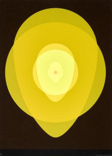 Clarence Holbrook Carter - Untitled - Yellow Mandala