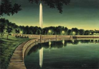 Clarence Holbrook Carter - View of Washington Monument